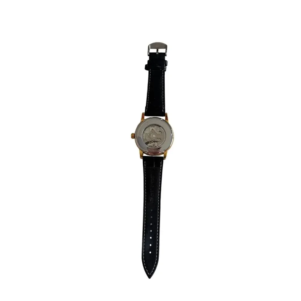 Forsining Automatic Mechanical Black Leather Watch